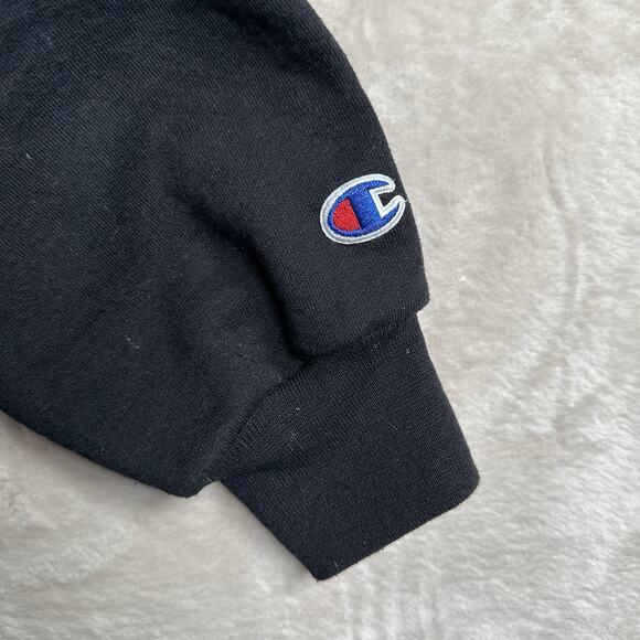 Champion Wake Forest Crewneck Sweatshirt Size Large Black Gold Demon Deacons - Picture 7 of 8